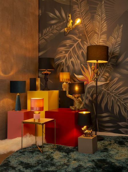 Lucide EXTRAVAGANZA LIVRET Tischlampe E14 Schwarz, Gold 78596/01/30