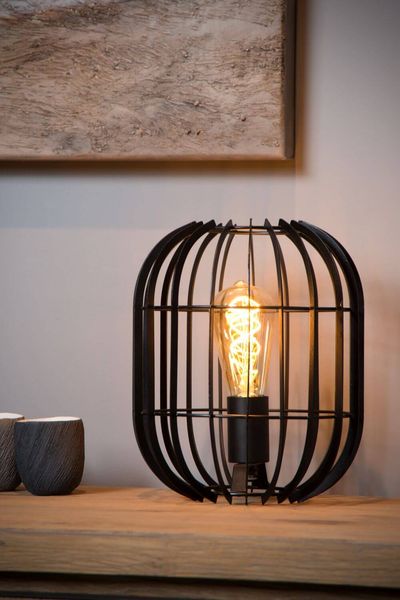 Lucide REDA Tischlampe E27 Schwarz 78599/01/30