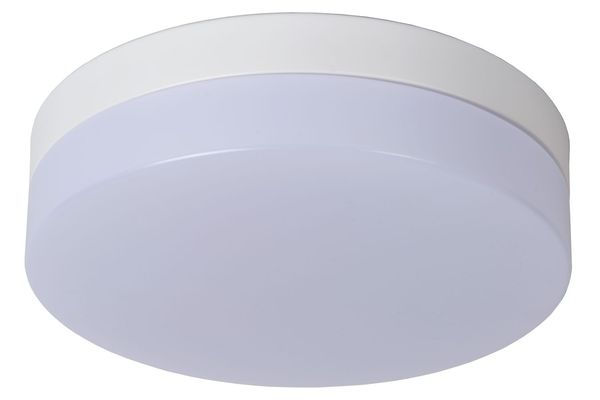 Lucide BISKIT LED Deckenleuchte 12W Weiß, Opal Sensor IP44 79111/24/31