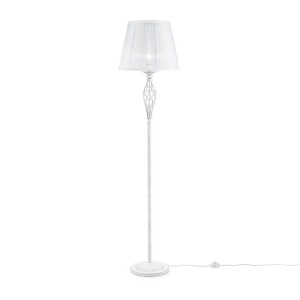 Maytoni Grace Stehleuchte, Stehlampe E14 Weiss, Gold Organza
