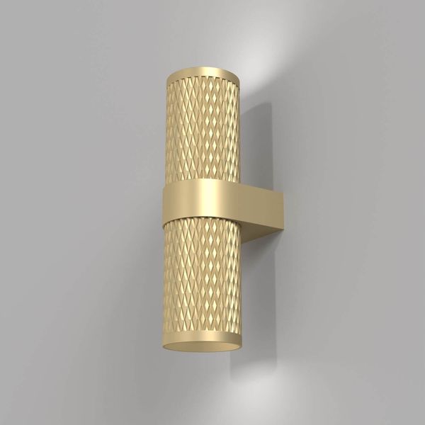 GU10 Design Wandlampe Wandleuchte, Focus Matt-Gold 2x Maytoni