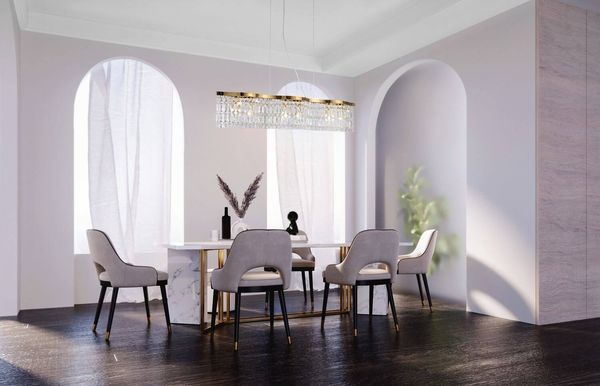 Maytoni Dune Deckenleuchte, Deckenlampe 6x E14 Gold-Farbe