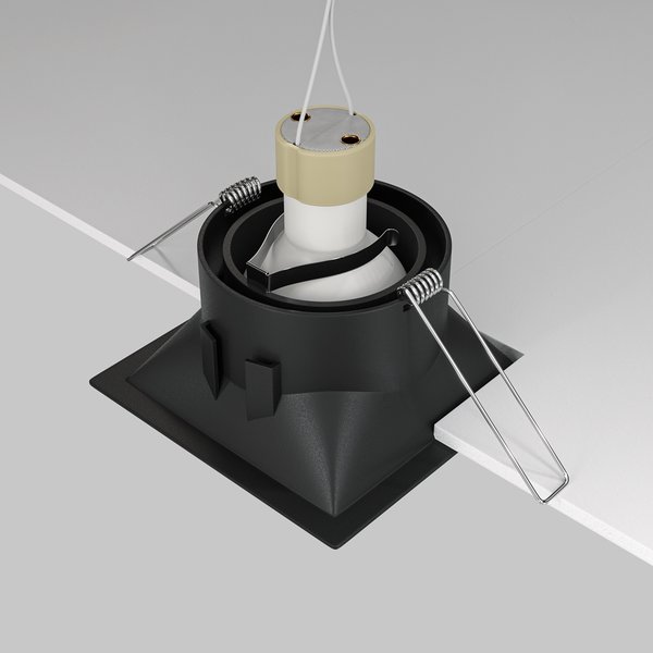 Maytoni Dot Downlight, Einbauleuchte GU10 4,5cm Schwarz