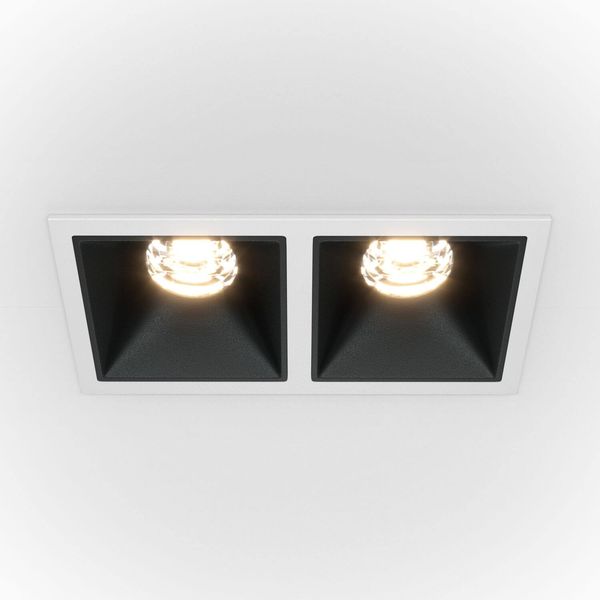 Maytoni Alfa LED Downlight, Einbauleuchte 20W Schwarz / Weiss 90Ra Neutralweiss