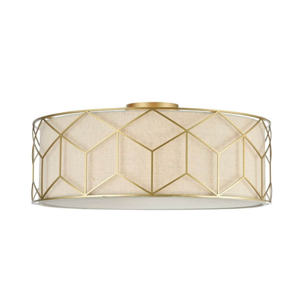 Maytoni Messina Deckenleuchte 5x E27 Gold Leinen