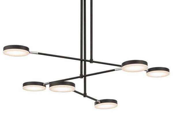 Maytoni Fad LED Pendelleuchte, Hängeleuchte 38W Supermodern Schwarz