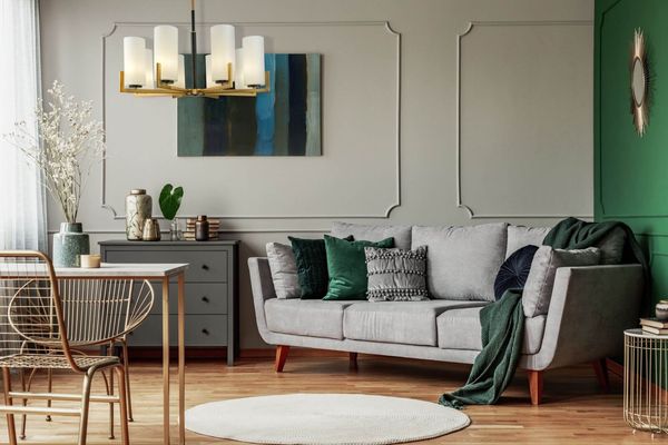 Maytoni Fortano Kronleuchter, Hängeleuchte 8x E27 Messing Weiss Glas