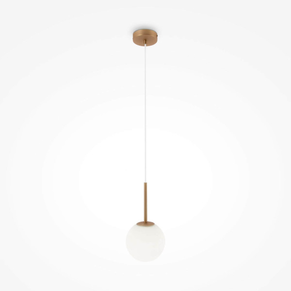 Maytoni Basic form Pendelleuchte, Hängeleuchte E14 30cm Gold-Farbe