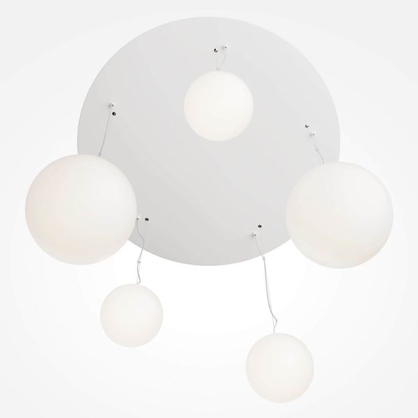 Maytoni Basic form Pendelleuchte, Hängeleuchte 5x E27 Weiss, matt 4099776029793