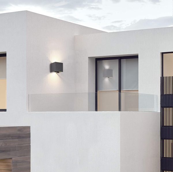 Maytoni Fulton LED Wandleuchte 6W Terrassenwandleuchte Schwarz IP54