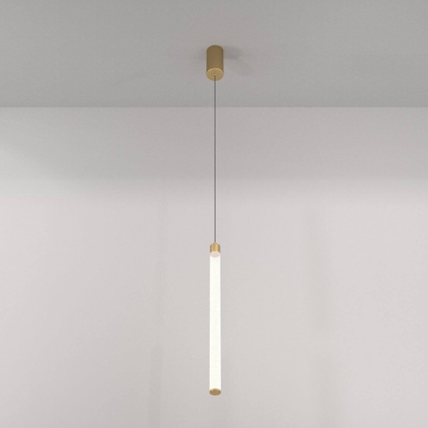 Maytoni Ray LED Pendelleuchte, Hängeleuchte 20W Gold-Farbe Warmweiss