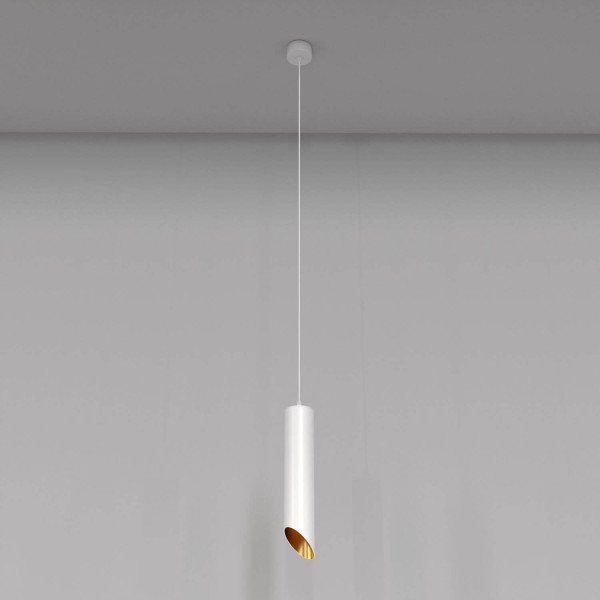 Maytoni Lipari Pendelleuchte, Hängeleuchte GU10 Weiss / Gold