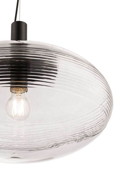 Maytoni Perlas Pendelleuchte, Hängeleuchte E27 Schwarz Glas