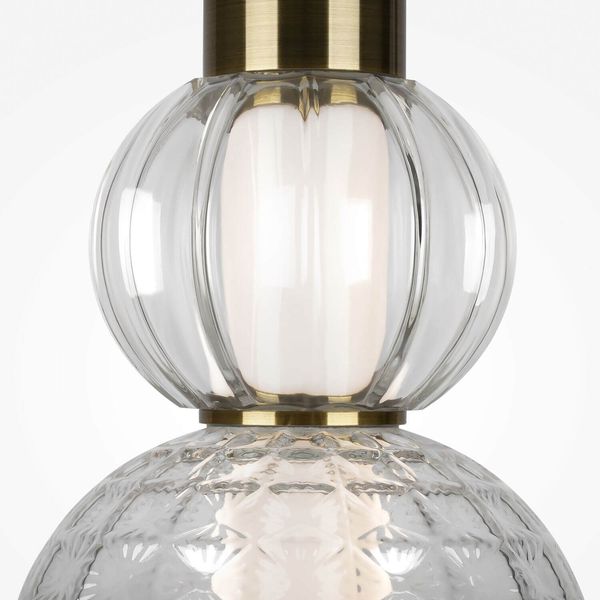 Maytoni Collar LED Pendelleuchte, Hängeleuchte 16W Gold-Farbe Warmweiss