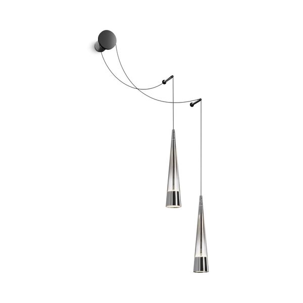 Maytoni Sintesi LED Wandleuchte, Wandlampe 2x 24W Chrom Warmweiss