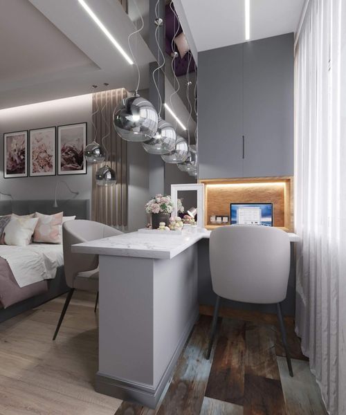 Maytoni Fermi Pendelleuchte, Hängeleuchte E27 silber-verspigelt Glas