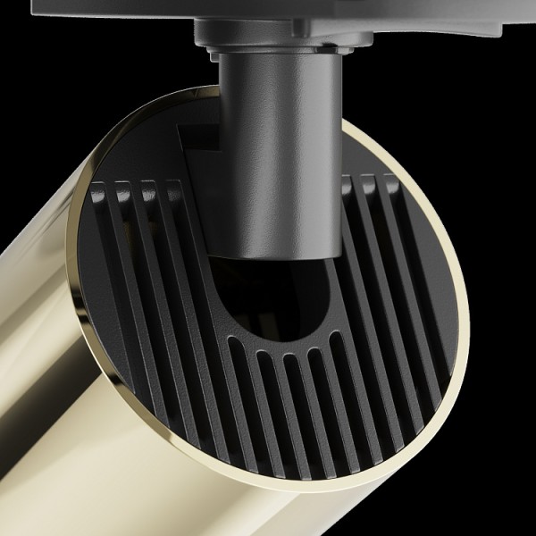 Maytoni Focus Stromschienenleuchte GU10 1-Phase System UNITY schwenkbar Schwarz Gold