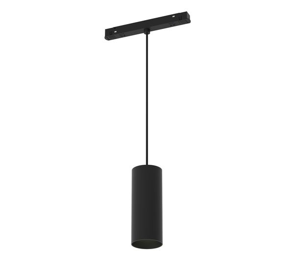 Maytoni Focus Magnet-Schinensystem EXILITY 48V LED Pendelleuchte, Hängeleuchte 12W 4000K Schwarz 90Ra Neutralweiss
