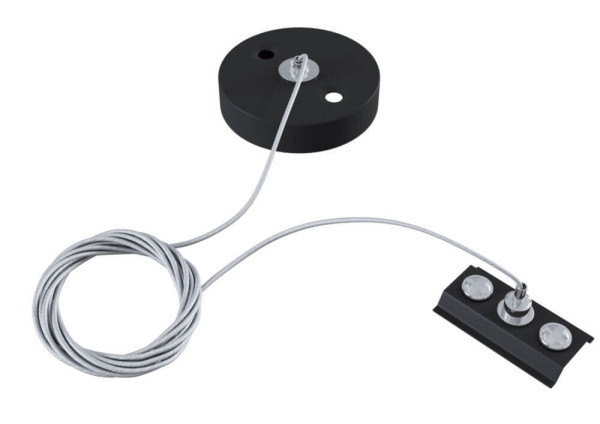 Maytoni Stromschienen Abhängeset, Kabel für Aufhändung / Pendel Schwarz