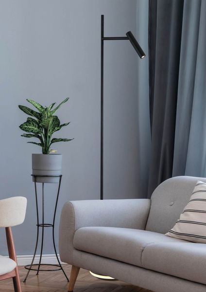 Maytoni Estudo LED Stehleuchte, Stehlampe 8W Schwarz