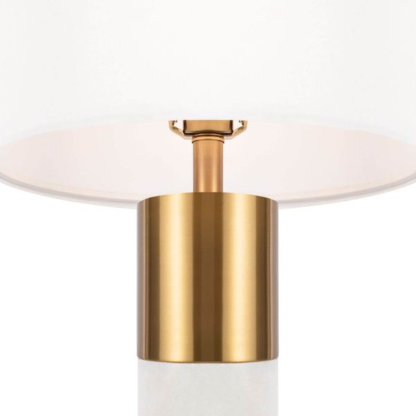 Maytoni Bianco Tischleuchte, Tischlampe E27 27cm Messing