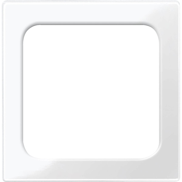 Merten 397619 Zentralplatte für Lichtsignal-Einsatz, polarweiß glänzend, System M