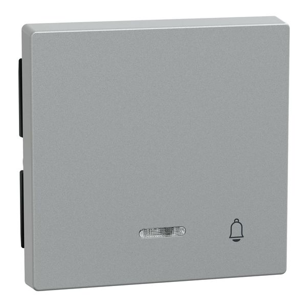 Merten 430860 Wippe mit Kontrollfenster und Aufdruck Klingel, aluminium, System M