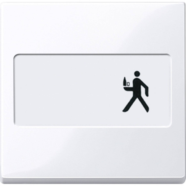 Merten 432325 Wippe mit Schriftfeld, aktivweiß glänzend, System M