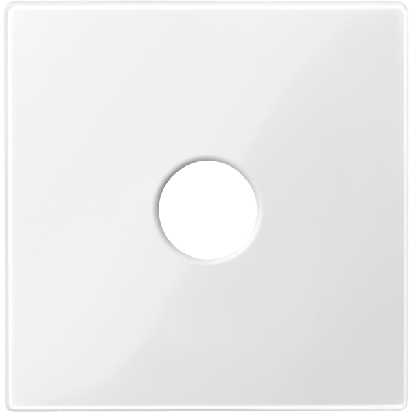 Merten 451819 Zentralplatte für Bus-Anschlusseinheit, polarweiß glänzend, System M