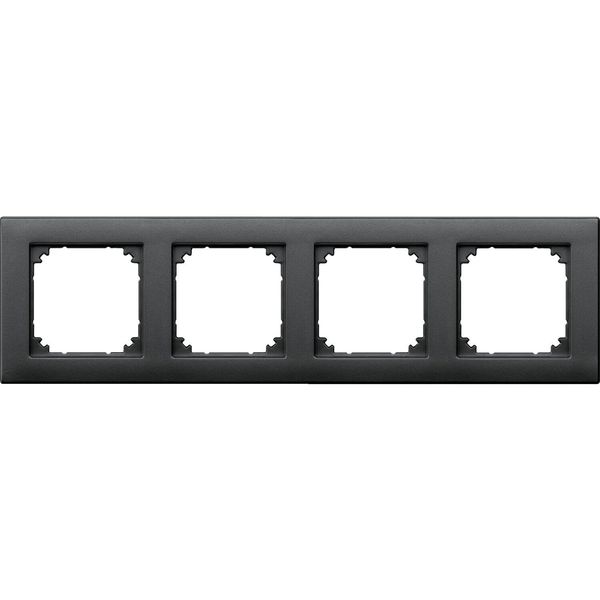 Merten 486414 M-PLAN-Rahmen, 4fach, anthrazit