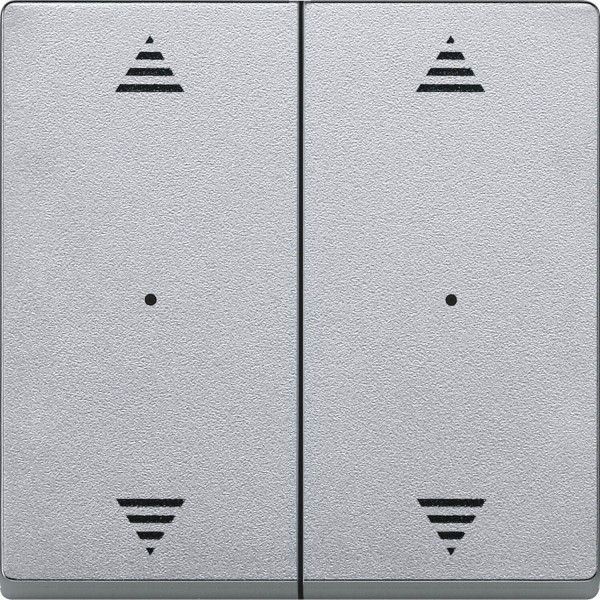 Merten 625860 Wippen für Tastermodul 2fach mit Aufdrucken Pfeile Auf/Ab, aluminium, System M