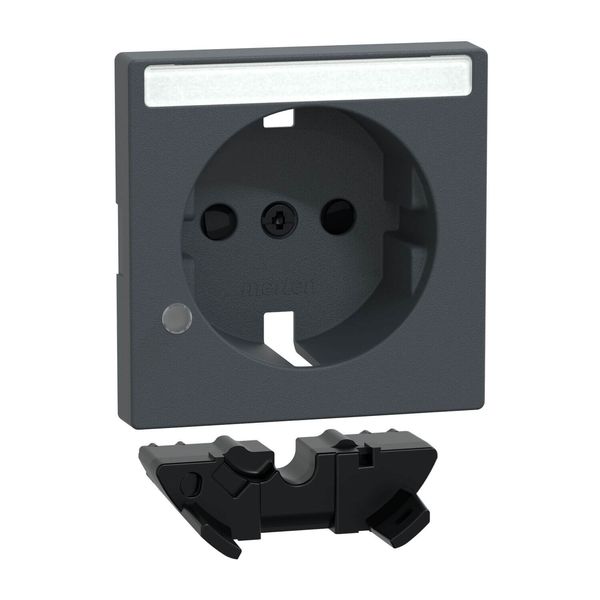 Merten MEG2333-0414 Erweiterungsset Kontrolllicht für Schutzkontakt-Steckdosen, anthrazit, System M