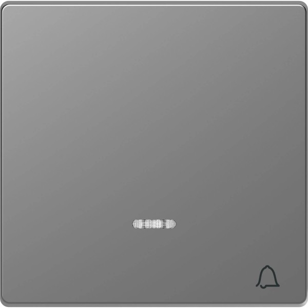 Merten MEG3325-6036 Wippe mit Kontrollfenster und Aufdruck Klingel, Edelstahl, System Design