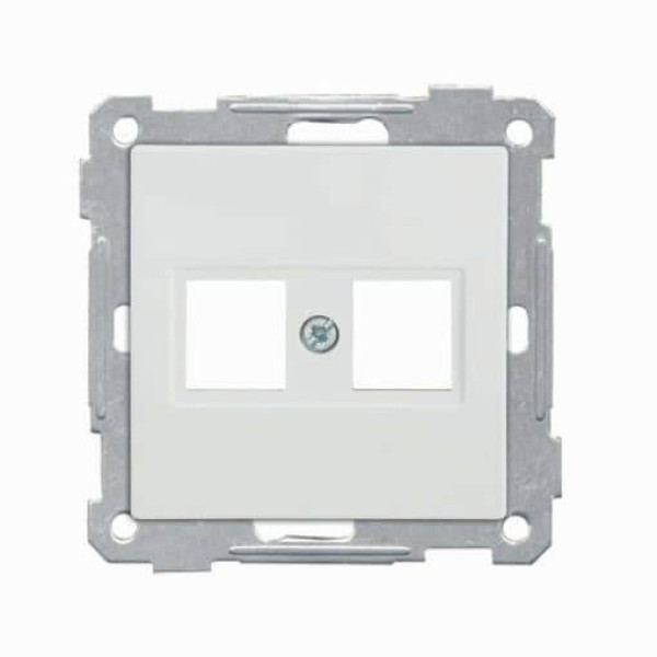 Mutlusan Candela Modul RJ45 Datenbuchse 2fach Weiss