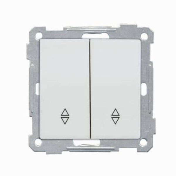 Mutlusan Candela Modul 2-fach Wechselschalter Schalter weiss