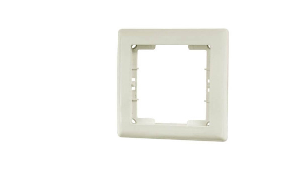 Mutlusan Daria 1-fach Rahmen für 1 Steckdose Schalter Dimmer weiss
