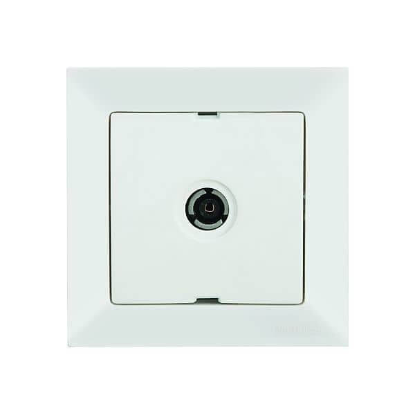 Mutlusan Candela TV Kabel Enddose Stichdose Antennestecker Weiss