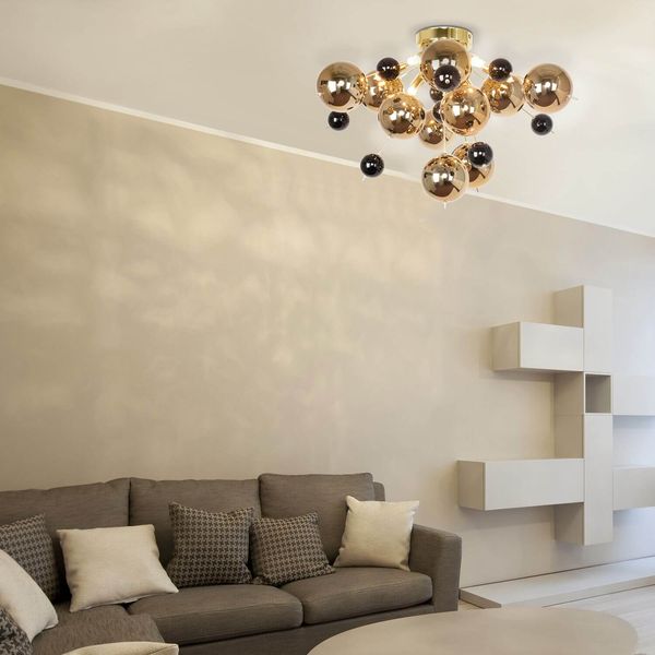 Näve LED Deckenleuchte EXPLOSION Ø57cm 168W gold 1085158