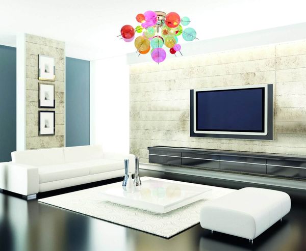 Näve G9 Deckenleuchte EXPLOSION Ø57cm bunt 1085161