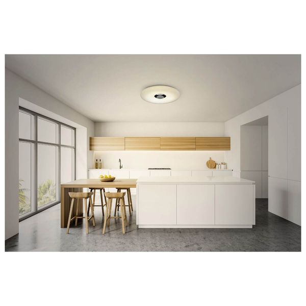 Näve Deckenleuchte NASHVILLE Ø40cm Steuerbare Lichtfarbe IP44 weiß dimmbar RGB 1220261