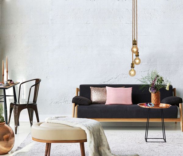 Näve E27 Pendelleuchte ONTARIO Ø17cm alt-messing 127344