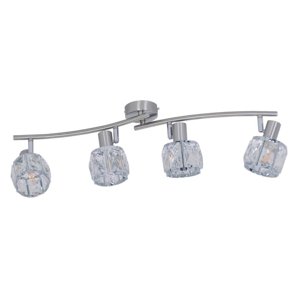 Näve LED Spotleuchte JOSEFA 70x9,2cm 16W Warmweiss stahl-blank 1280950