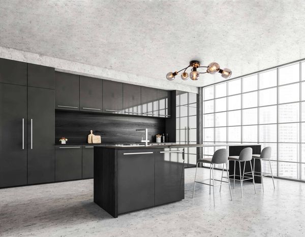 Näve E14 Deckenleuchte FUMOSO 67,5x25,5cm schwarz 1374522