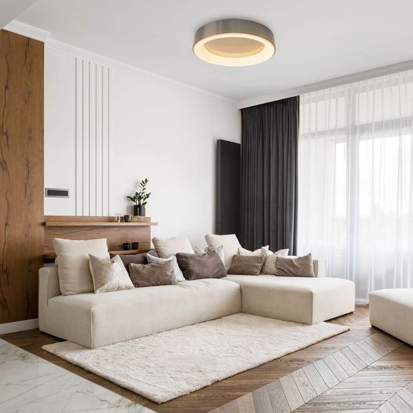 Näve LED Deckenleuchte MULTO Ø46,5cm 31,2W Steuerbare Lichtfarbe bunt dimmbar RGB Nachtlicht 1386961