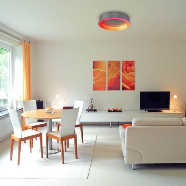 Näve LED Deckenleuchte MULTO Ø46,5cm 31,2W Steuerbare Lichtfarbe bunt dimmbar RGB Nachtlicht 1386961