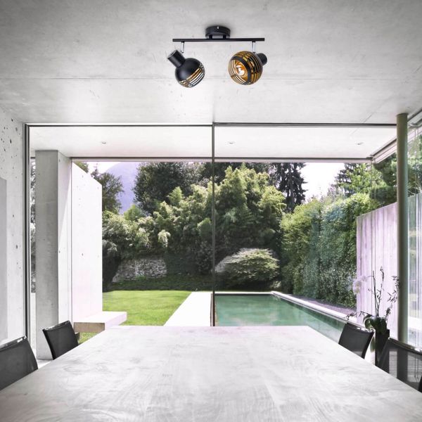 Näve Spotleuchte CASCO 36x12cm schwarz 1387122