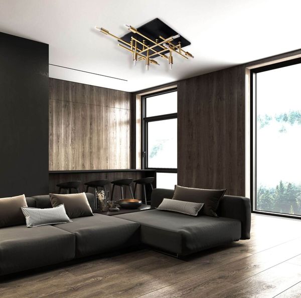 Näve G9 Deckenleuchte ANCONA 51x48cm messing 1392845