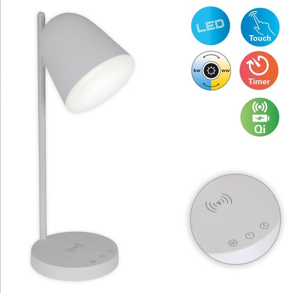 Näve Tischleuchte LISTO 17,5x15cm Steuerbare Lichtfarbe weiß RGB 3177123