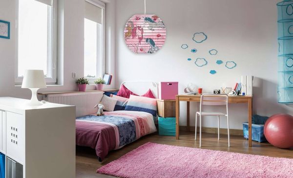 Näve Lampenschirm KID BALLON Ø40cm bunt Einhorn 4120606