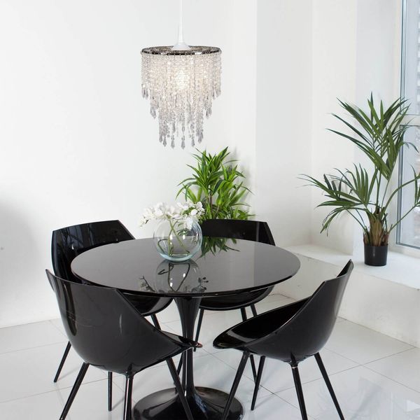 Näve E27 Pendelleuchte KIRA Ø22,5cm klar transparent 6008731